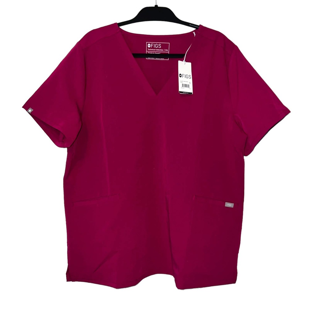 NWT FIGS Casma Three-Pocket Scrub Top - Size XXL